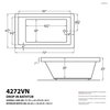 Atlantis Whirlpools Venetian 42 x 72 Rectangular Soaking Bathtub 4272VNS